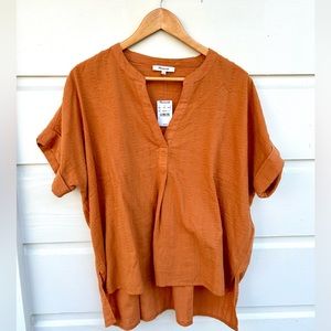 Madewell Short Sleeve Cotton Blouse